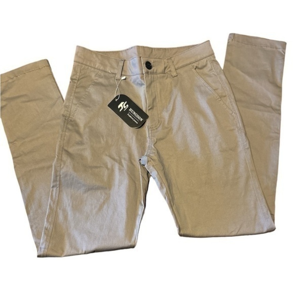 HUNGSON Men’s Skinny Slim Fit Casual Straight Stretch Jeans  - Size 30